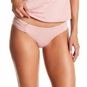 Lucky Brand All the Frills Side Sash Mauve Bikini Bottoms